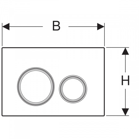 Клавиша смыва Geberit Sigma 115.884.SJ.1 черная