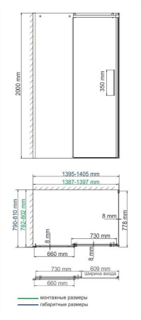 Душевой уголок WasserKRAFT Dinkel 58R35