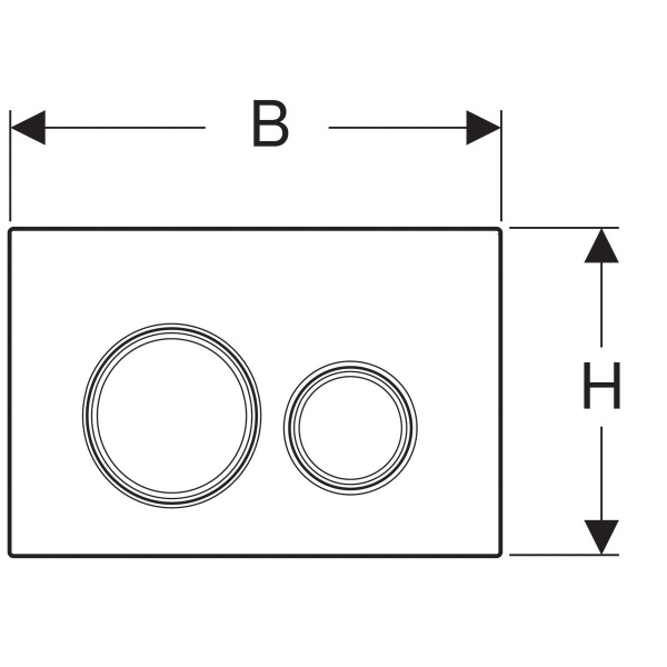 Клавиша смыва Geberit Sigma 115.884.SJ.1 черная