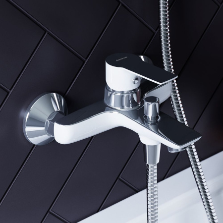 841000000 Origin Elegance Смеситель для ванны и душа AM.PM белый