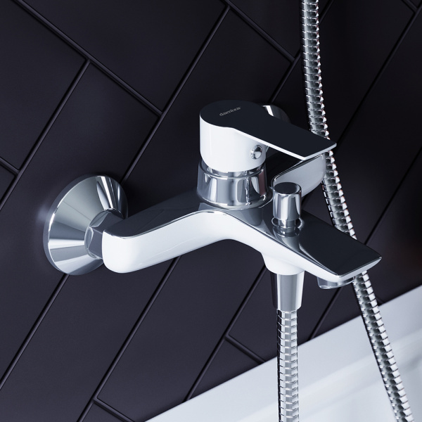 841000000 Origin Elegance Смеситель для ванны и душа AM.PM белый