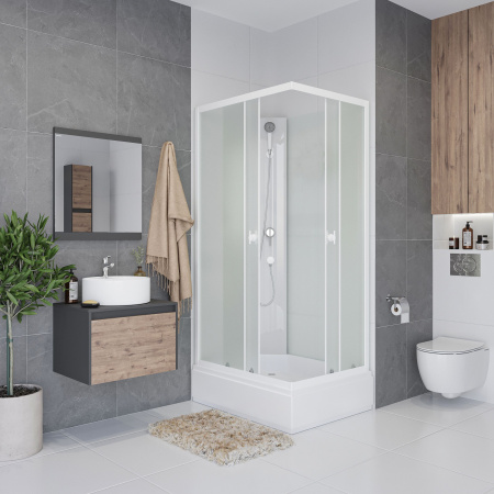 Душевая кабина Niagara Promo P110/80/26Q/MT/BK (110х80х200) 4 места