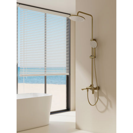 Душевая система Splenka S41.24.03, сатин золотой