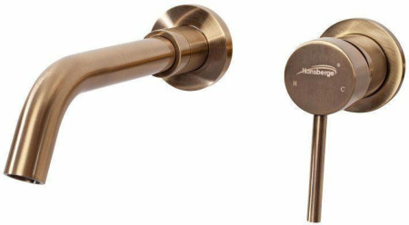 Смеситель встраиваемый для раковины Hansberge H211 Бронза