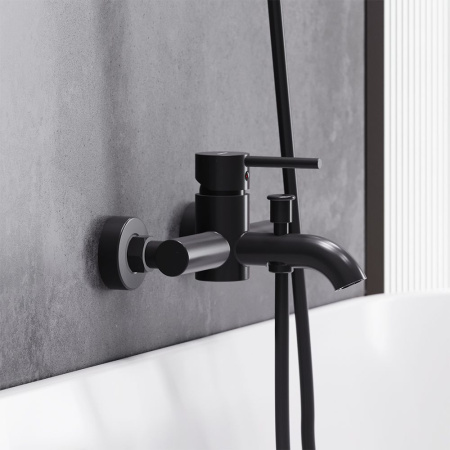 361000300 Scandinavian Pure, Смеситель для ванны и душа AM.PM, чёрный