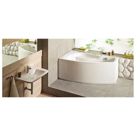Акриловая ванна Poolspa Nicole 150x80 L с ножками PWAOC10ZN000000