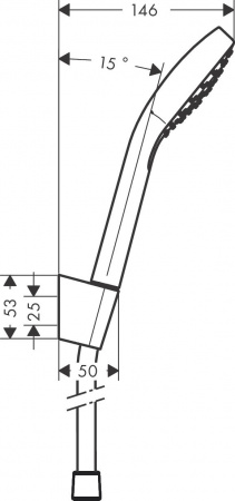 Душевой гарнитур Hansgrohe Croma Select E 1jet [26424400]