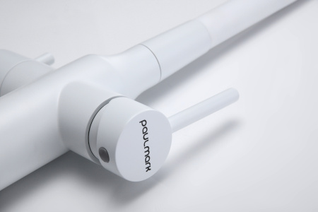 Смеситель для кухни Paulmark SALIX Sa213419-431, белый матовый