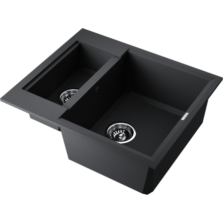 Кухонная мойка Omoikiri Sakaime 60-2-BL Tetogranit/черный 4993908