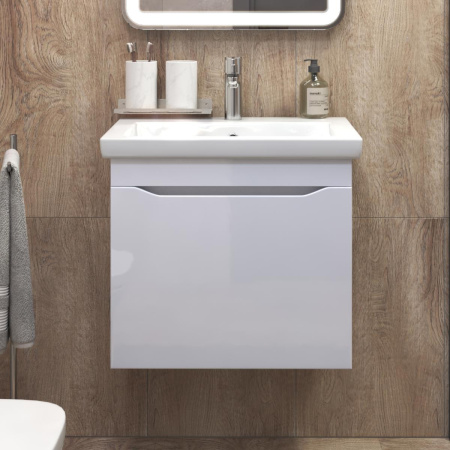 Тумба под раковину подвесная VIGO Grani 057 белый, 60 см