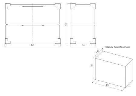 Тумба напольная BRIZ Милана 100 с умывальником Фостер, 226 03-08100-06 00 БЕЛ