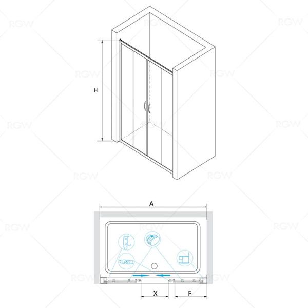 Душевая дверь RGW PA-11 01081112-11