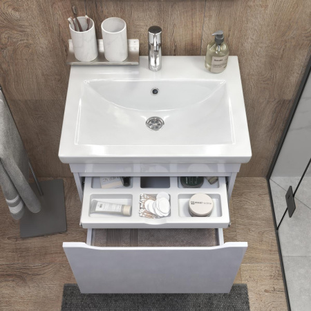 Тумба под раковину подвесная VIGO Grani 057 белый, 60 см