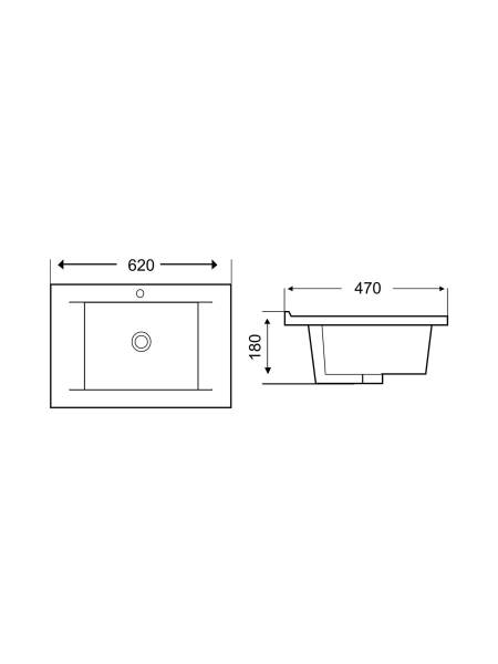 Раковина врезная WeltWasser WW SK DEILBACH 7505-60
