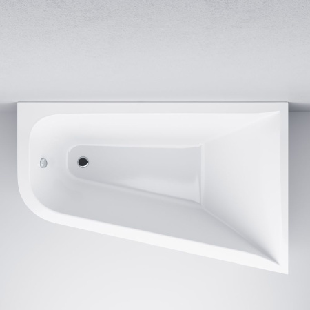 W72A-160R100W-A2 Ванна акриловая AM.PM spirit  ассиметричная 160x100, без слива/перелива, правосторонняя