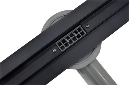 Душевой трап Roxen Black slim 91070-70 700x30x70