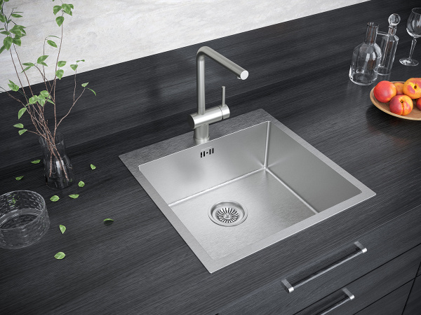 Смеситель для кухни Paulmark SPRING Sp212067-SS, нержавеющая сталь