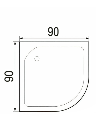Душевая кабина River LENA 90/24 MT 900х900х2170мм