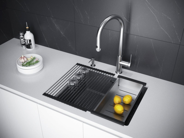 Мойка Paulmark LUMI 55 UNI LU55-DG 555х460х210 мм, IT-GRANIT, графит