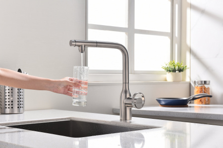 Смеситель для кухни Paulmark URBAN Ur213104-NI, никель