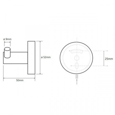 Крючок двойной Bemeta TREND-I 104106038