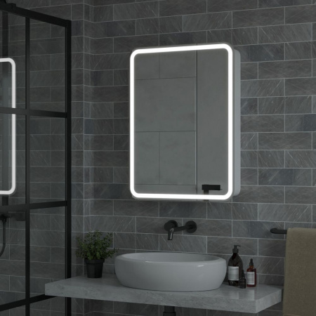 Зеркало-шкаф Reflexion Circle LED 600х800 RF2109SR