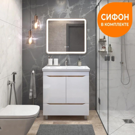 Тумба под раковину напольная VIGO Grani 286 дуб золотой, 80 см