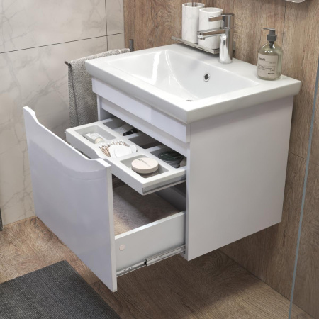 Тумба под раковину подвесная VIGO Grani 057 белый, 60 см