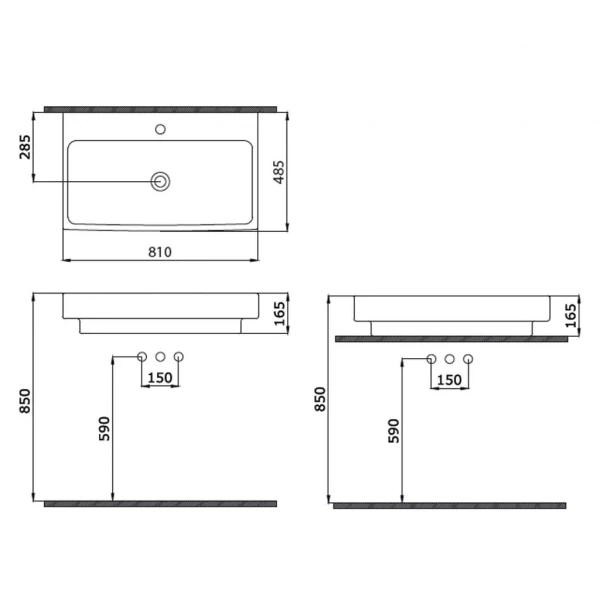 Умывальник Bocchi Scala Arch 1078-001-0126 белая