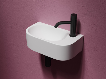 Умывальник подвесной прямоугольный Ceramicanova Element 409*224*110мм, белый, CN6066L