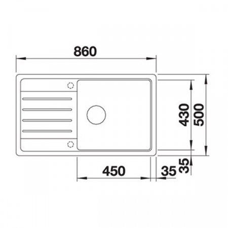 Кухонная мойка Blanco Legra XL 6 S черный 526087