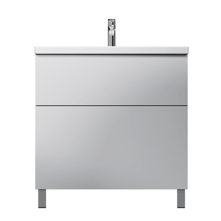 M90FSX0802WG Gem База под раковину AM.PM, напольная, 80 см, 2 ящика push-to-open, белый, глянец
