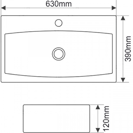 Раковина MELANA MLN-T4162B (A208)