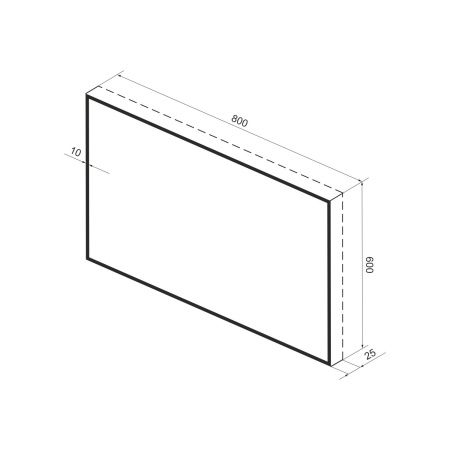 Зеркало с фоновой LED-подсветкой Wellsee 7 Rays' Spectrum 172200970