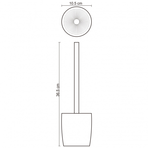 Щетка для унитаза WasserKRAFT Dinkel K-4627