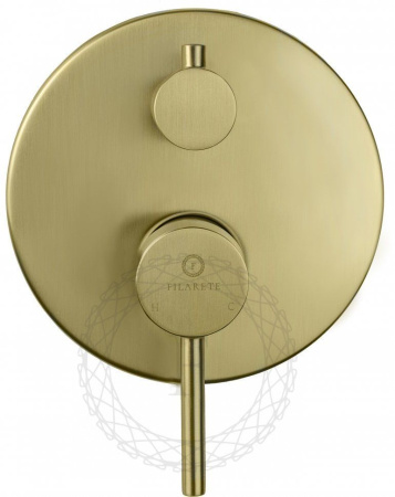Душевая система скрытого монтажа FILARETE Roun FL1022 (Матовое золото)