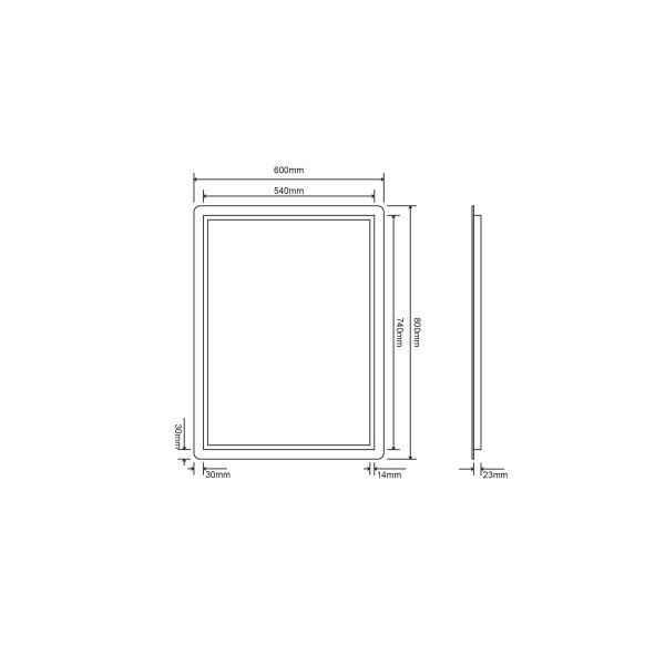 Зеркало Roxen Bella 60х80 510055-60