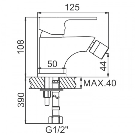 Смеситель для биде Ledeme H03 L5003