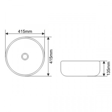 Раковина MELANA MLN-A428-CV14