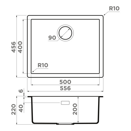 Кухонная мойка Omoikiri Yamakawa 55T-U/I-WH Tetogranit/белый 4993431