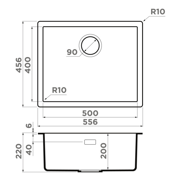 Кухонная мойка Omoikiri Yamakawa 55T-U/I-WH Tetogranit/белый 4993431