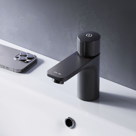 F85A02522_xxx X-Joy TouchReel Смеситель для умывальника AM.PM, чёрный.