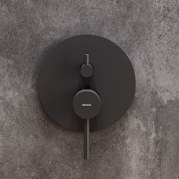 367100300 Scandinavian Pure Смеситель для душа Damixa монтируемый в стену, чёрный