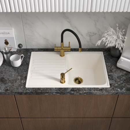 Кухонная мойка Reflection Bolero RF0574WH, белый