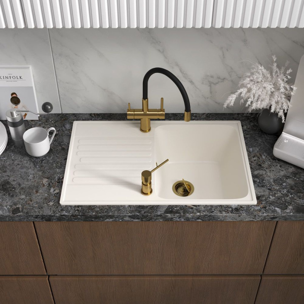 Кухонная мойка Reflection Bolero RF0574WH, белый