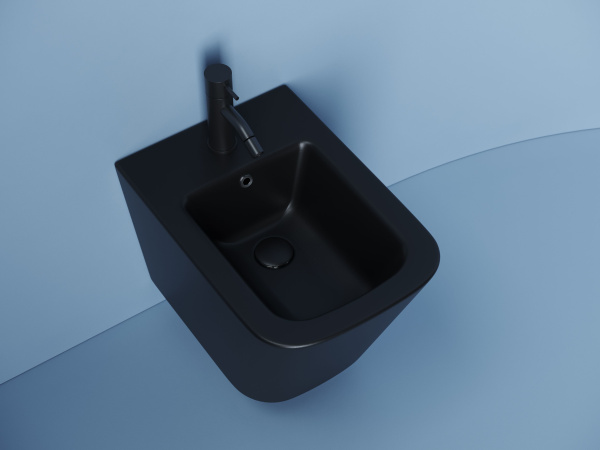 Подвесное биде Ceramicanova Union, черный матовый, CN4010MB