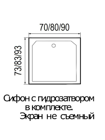 Душевой поддон Wemor WEMOR 70/14 S