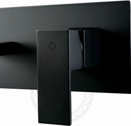 Cмеситель для раковины FILARETE Fing FL4040 (Черный матовый)