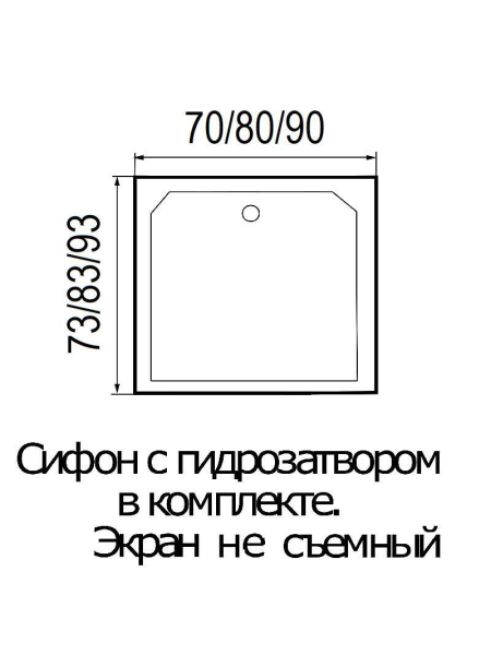 Душевой поддон Wemor WEMOR 70/14 S