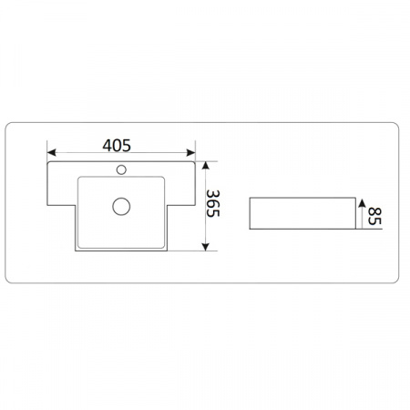Раковина подвесная CeramaLux 9320